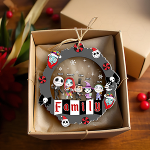 Personalized Gift For Family Ornament, Horror Christmas Family 01KAPU091124-Homacus