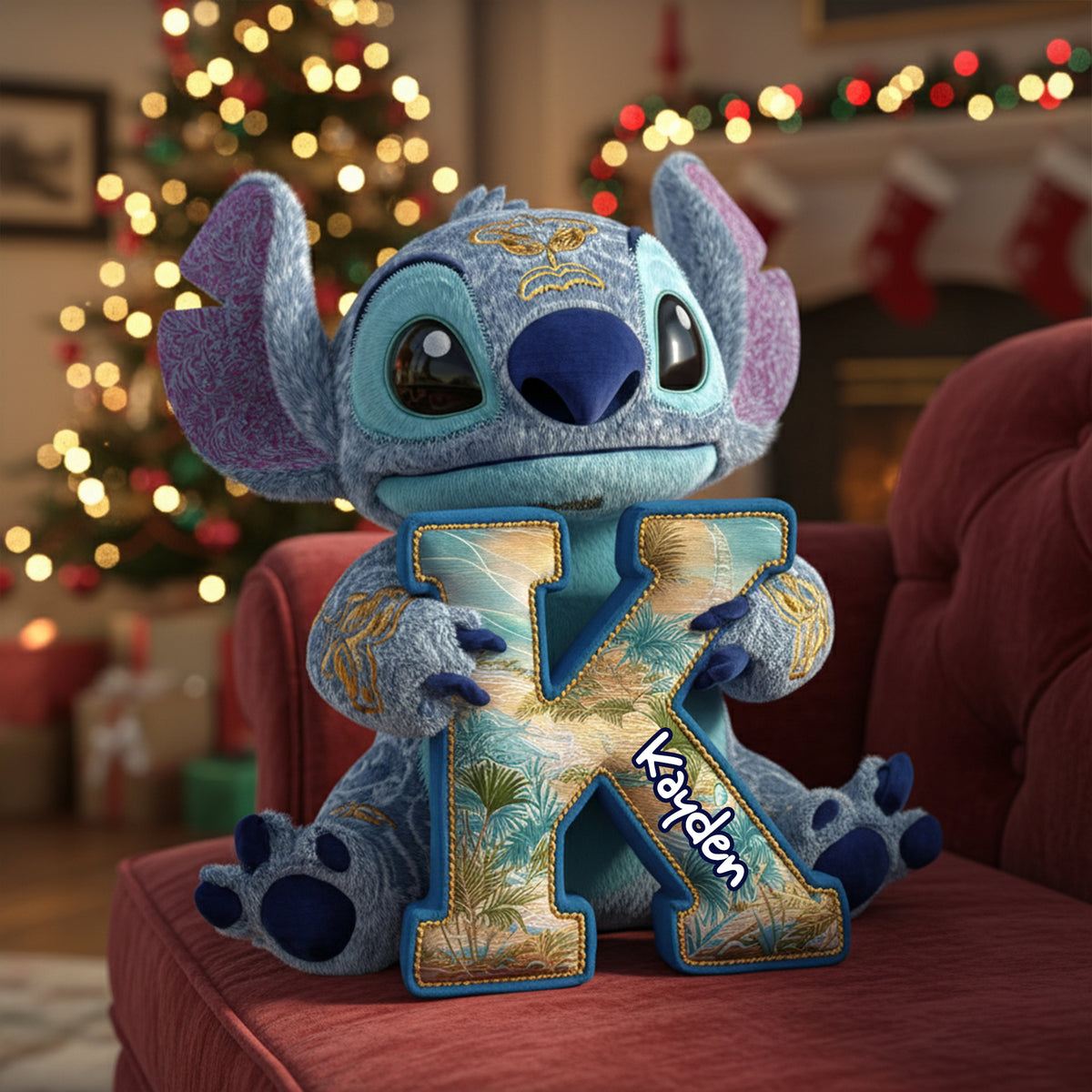 Tropical Alien Alphabet Pillow - Personalized Gift For Adventure Lovers 02TGLU071125-Homacus