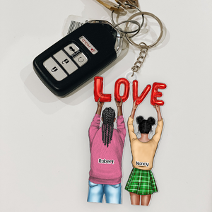 Personalized Gifts For Couple Keychain 021acpu131124-Homacus