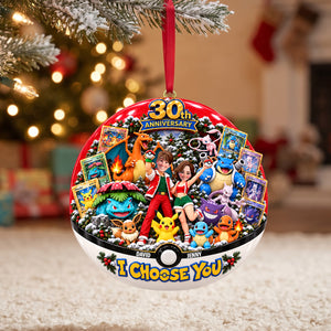 30th Anniversary Adventure Couple Ornament - Personalized Gifts For Couple Christmas Ornament 03OHTN290926-Homacus