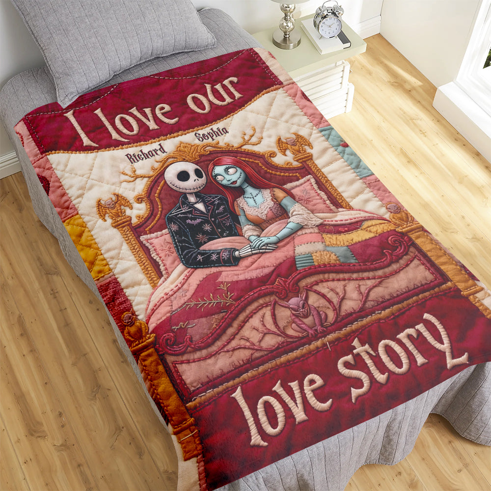 Gothic Couple Blanket - Personalized Gifts For Couple 02toqn080126-Homacus