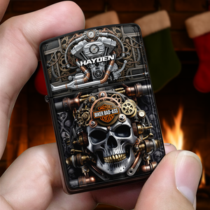 Badass Biker Lighter - Personalized Gifts For Motorcycle Lovers 03QHLU310725-Homacus