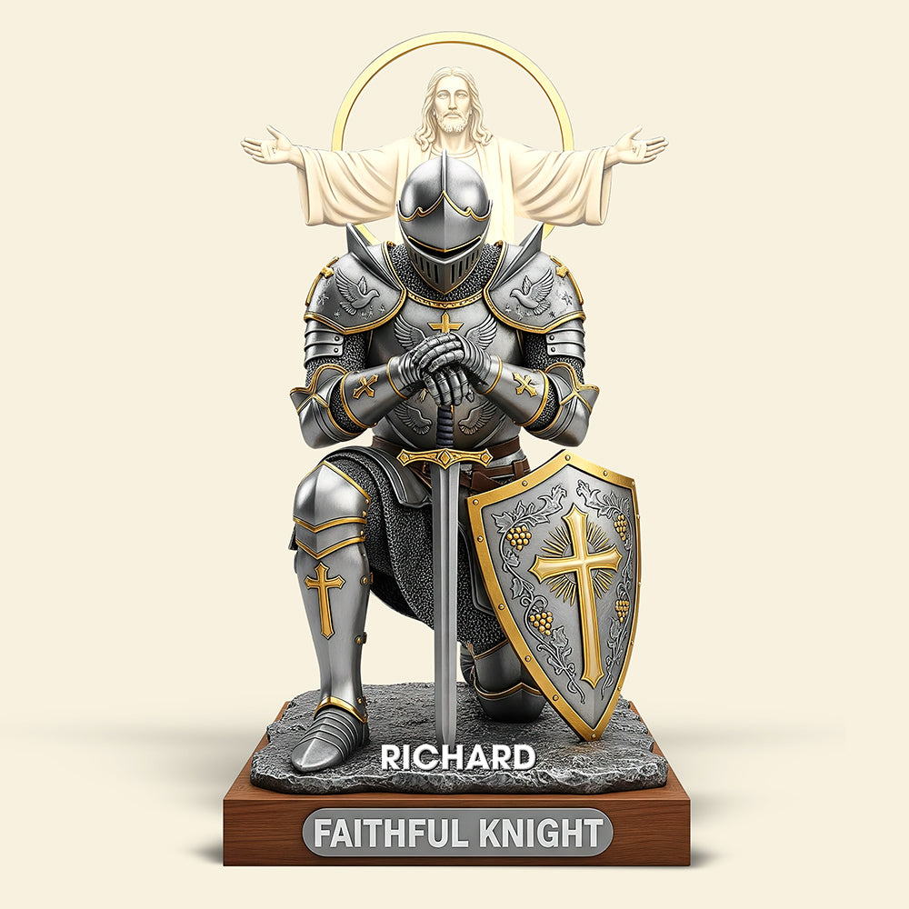 Christian Faithful Knight Acrylic Plaque – Personalized Christmas Gifts for Christian 04huqn290725-Homacus