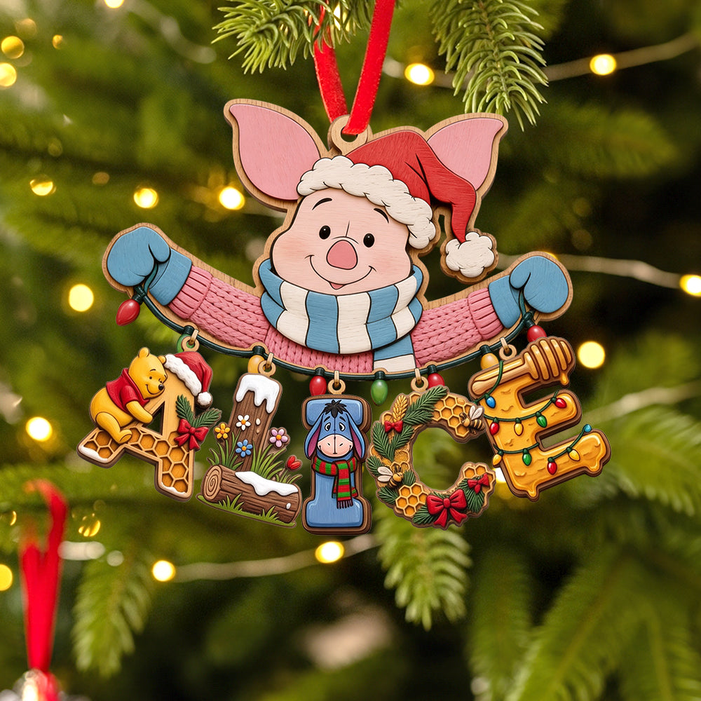 Name Art Woodland String Ornament, Personalized Gifts 03qhtn230926-Homacus