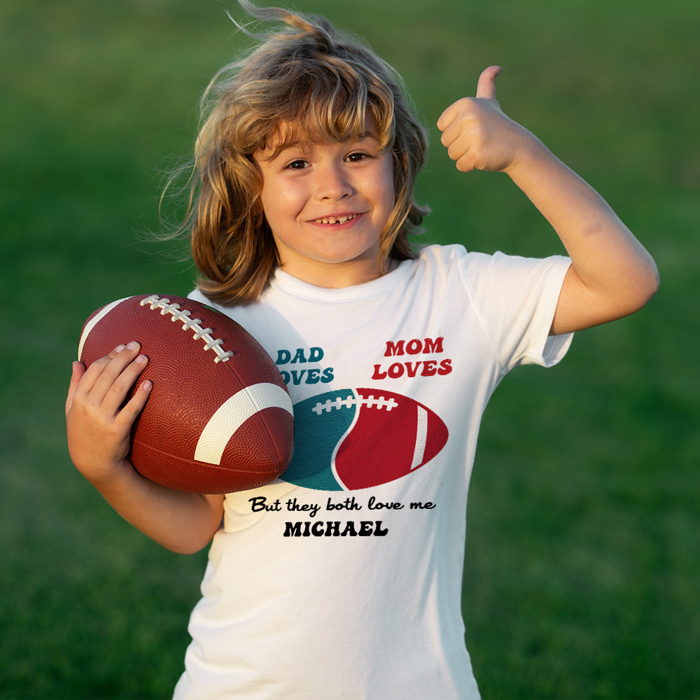 Custom Team Logo Gifts For Football Fan Shirt 5HULH310123 American Football Kids-Homacus