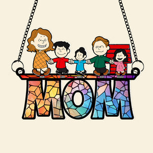 Personalized Gifts For Mom Suncatcher Window Hanging Ornament 03KAPU2504DA Mother's Day-Homacus