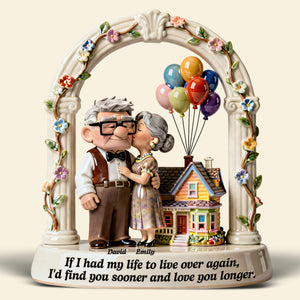 Kissing Old Couple Acrylic Plaque - Personalized Gift For Couples 01NAQN270126-Homacus