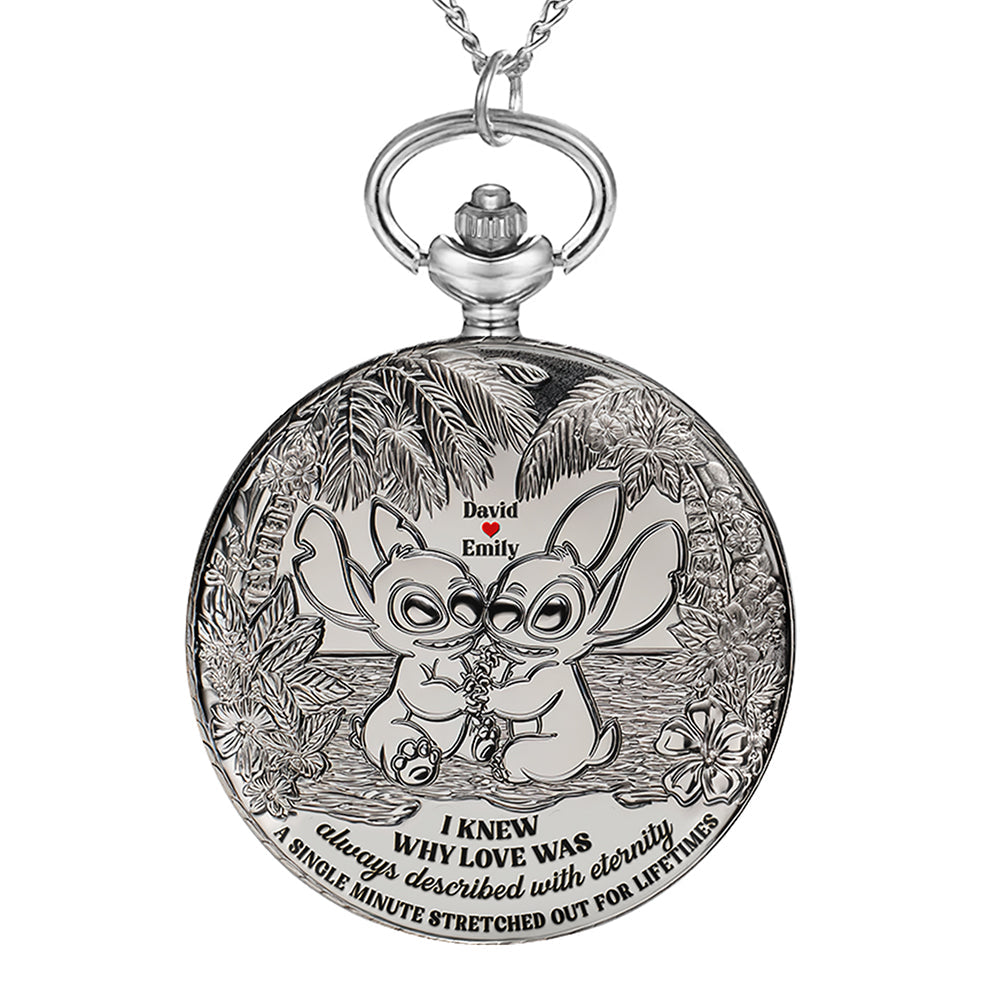 Blue Monster Fans Pocket Watch - Personalized Gifts For Couple 01tgqn210625-Homacus