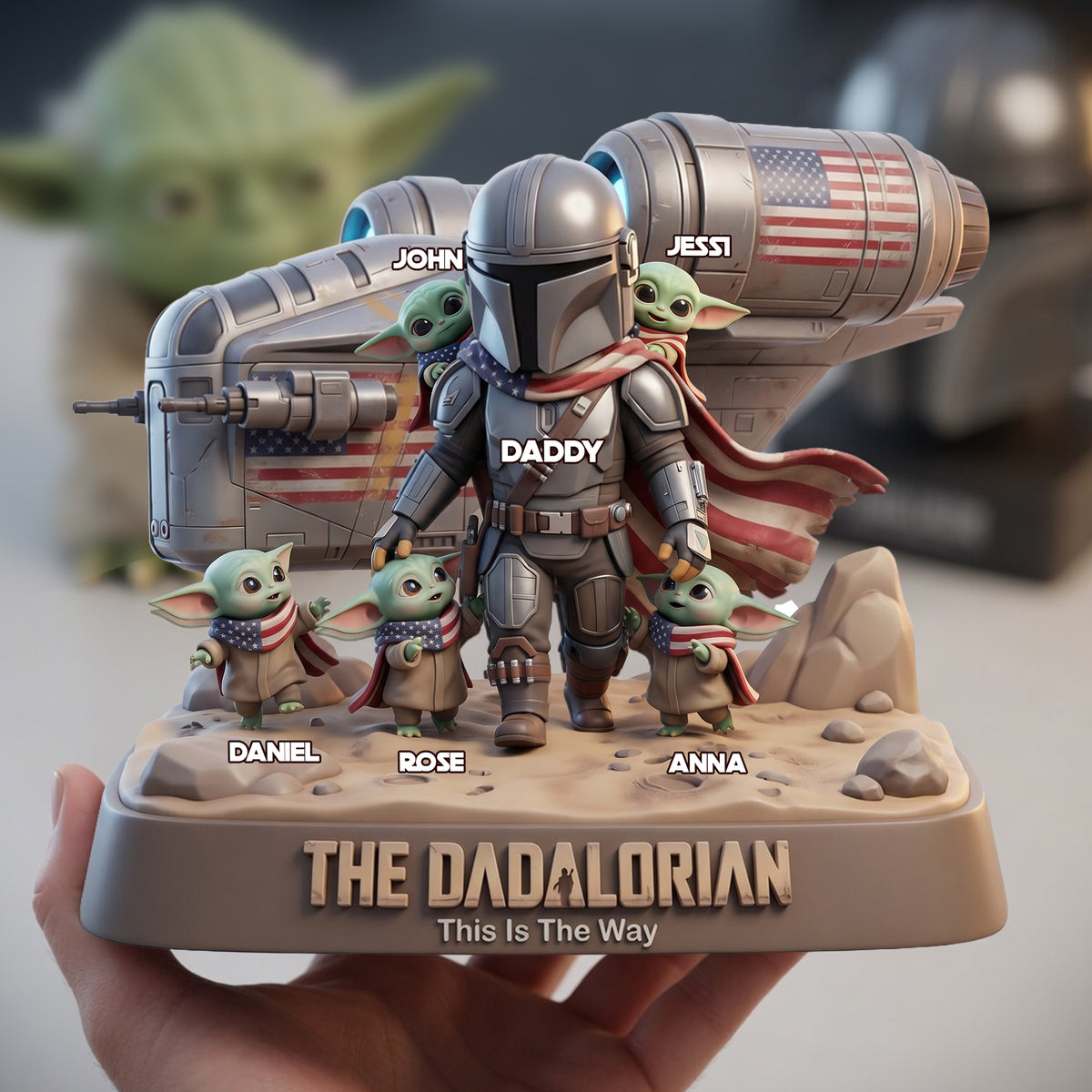 Space Warrior Dad Acrylic Plaque - Personalized Gifts For Dads 04NALU020526-Homacus