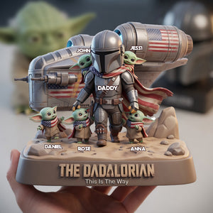 Space Warrior Dad Acrylic Plaque - Personalized Gifts For Dads 04NALU020526-Homacus