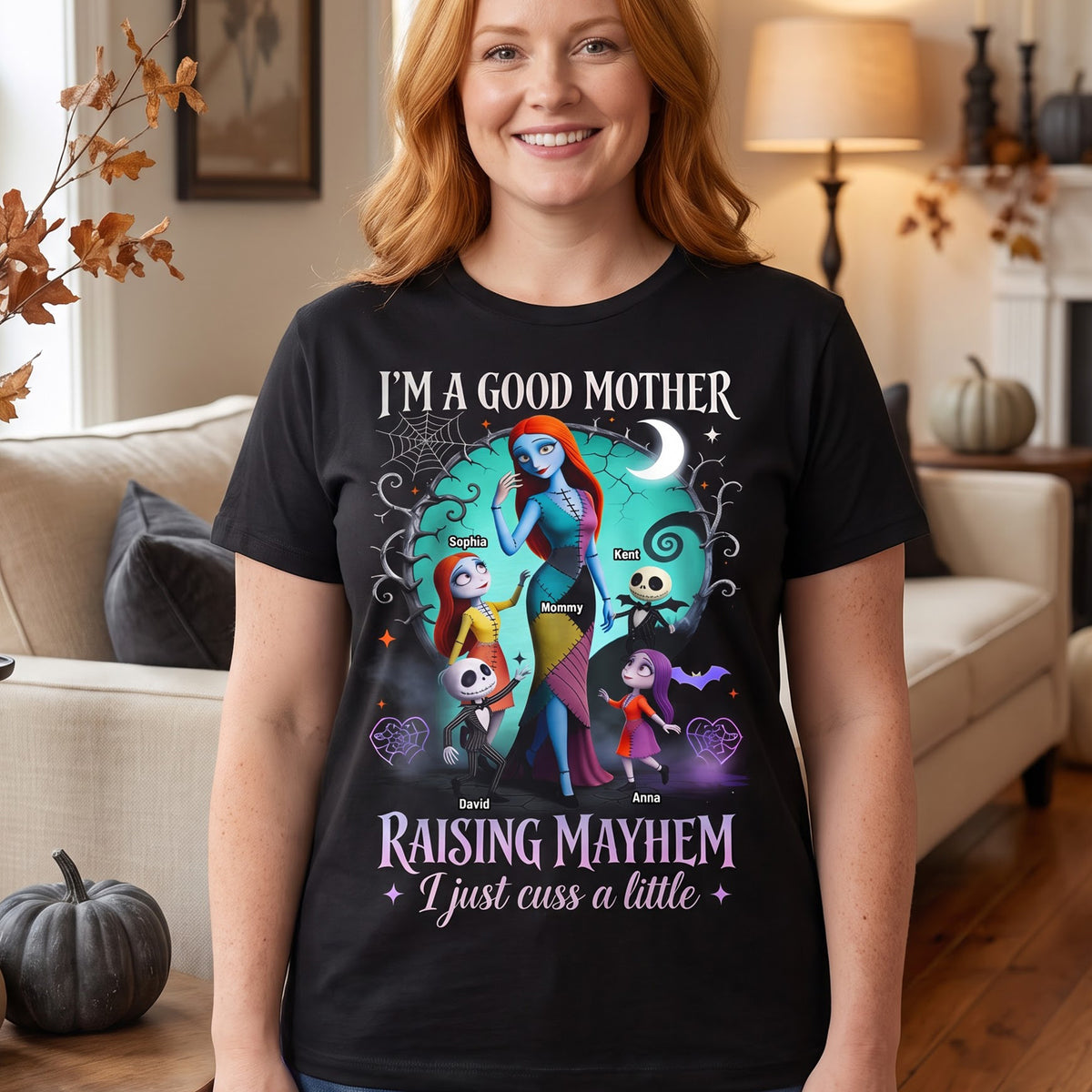 Messy Mayhem Mom 2D Shirt - Personalized Halloween Gifts For Mom 01QHQN130826