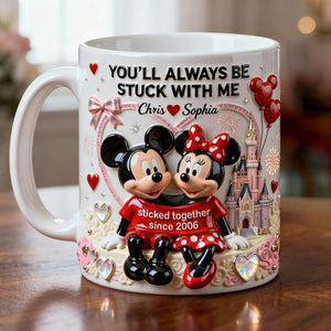 Cute Couple In Shirt Coffee Mug, Personalized Gifts For Couple 02qhlu210126-Homacus