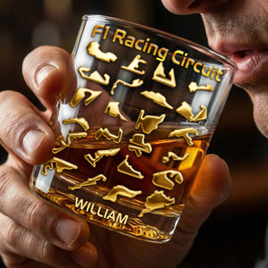 Racing Circuit Round Glass - Personalized Gifts For Racing Lovers 06NALU131225-Homacus