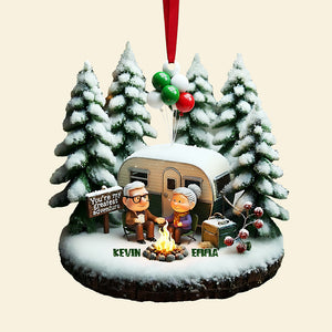 Camping Couple Christmas Ornament Personalized Gifts For Couple 06TGTA201125-Homacus