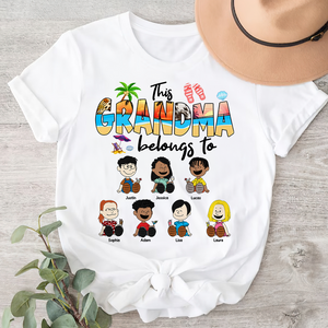 Personalized Gifts For Grandma Shirt Beach Summer With Kids 03xqpu140125pa-Homacus