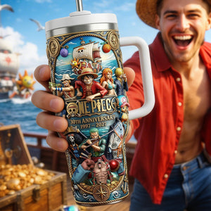 30th Anniversary Anime Tumbler - Personalized Gifts For Anime Lovers 01nalu140326-Homacus