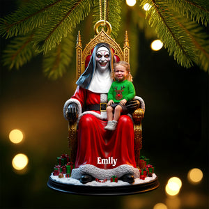 Horror Santa Custom Photo Ornament Christmas Gifts 01DTDT100925-Homacus