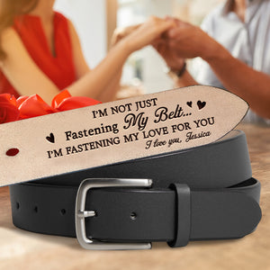 Personalized Gifts For Him Leather Belt With Secret Message 04ohtn071224-Homacus