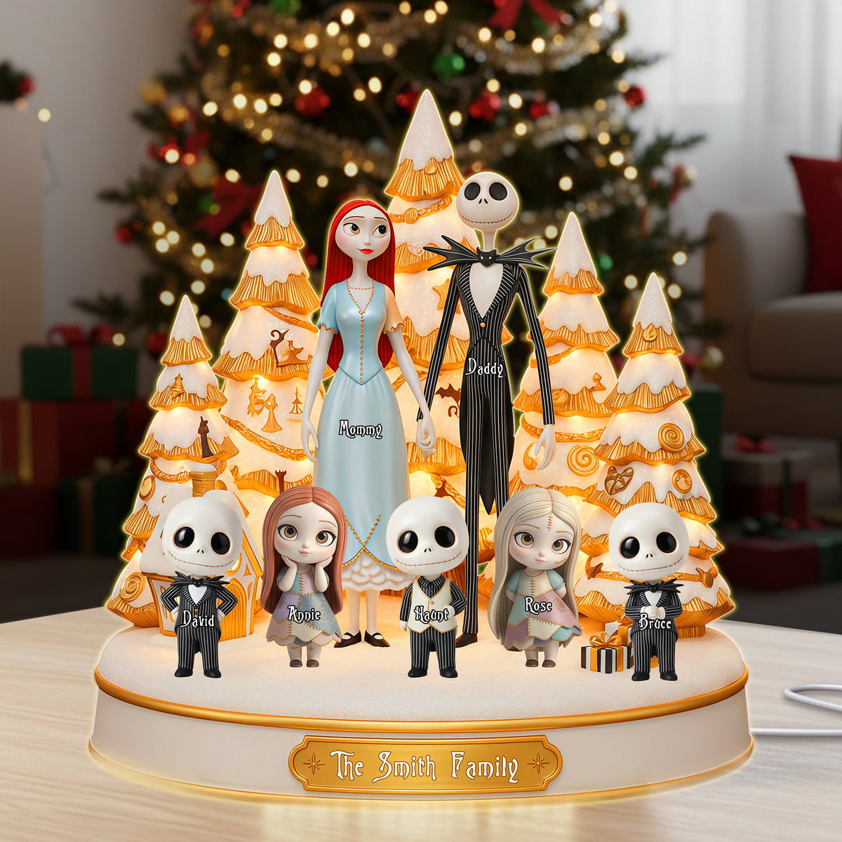 Family Light Box - Personalized Gifts For Family Custom Shape Acrylic Light Box 04OHLU301025-Homacus