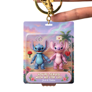 Sealed For Life Couple Acrylic Keychain - Personalized Gifts For Couple 04QHQN070125-Homacus