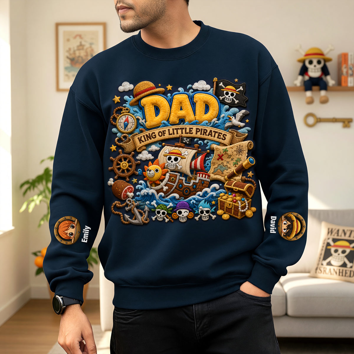 Dad's Greatest Treasure Shirt - Personalized Gift For Dads 06PAQN200526-Homacus