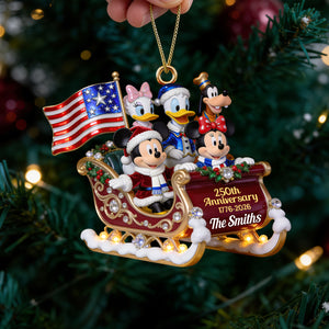 Patriotic Family Christmas Ornament - Personalized Gifts For Family 09pgdt131026