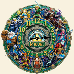 Legendary Fantasy Warriors Acrylic Hanging Wall Clock - Personalized Gifts 05natn130326-Homacus