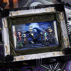 Spooky Dad And Kids Acrylic Plaque - Personalized Gifts For Dads 02ohqn300426-Homacus