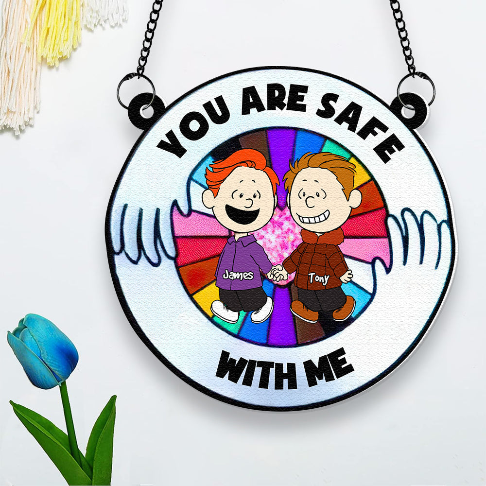 Personalized Gifts For Couple Suncatcher Ornament 02OHDT160125DA-Homacus