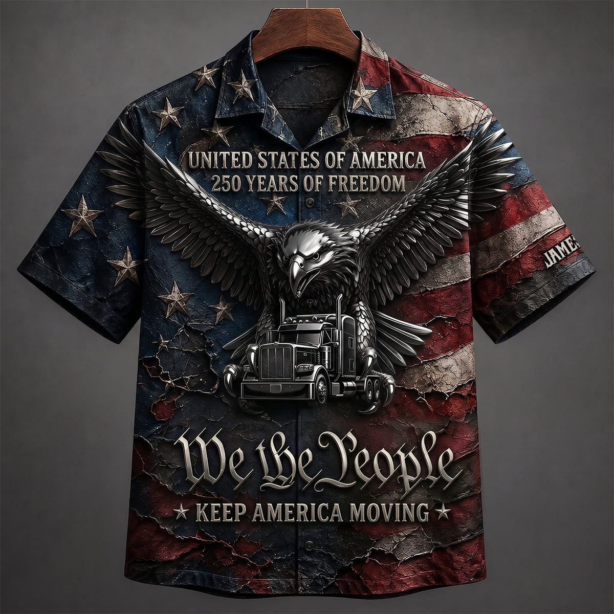 Badass Trucker Keep America Moving Hawaiian Shirt, Personalized Gifts For Trucker 03qhdt260626-Homacus