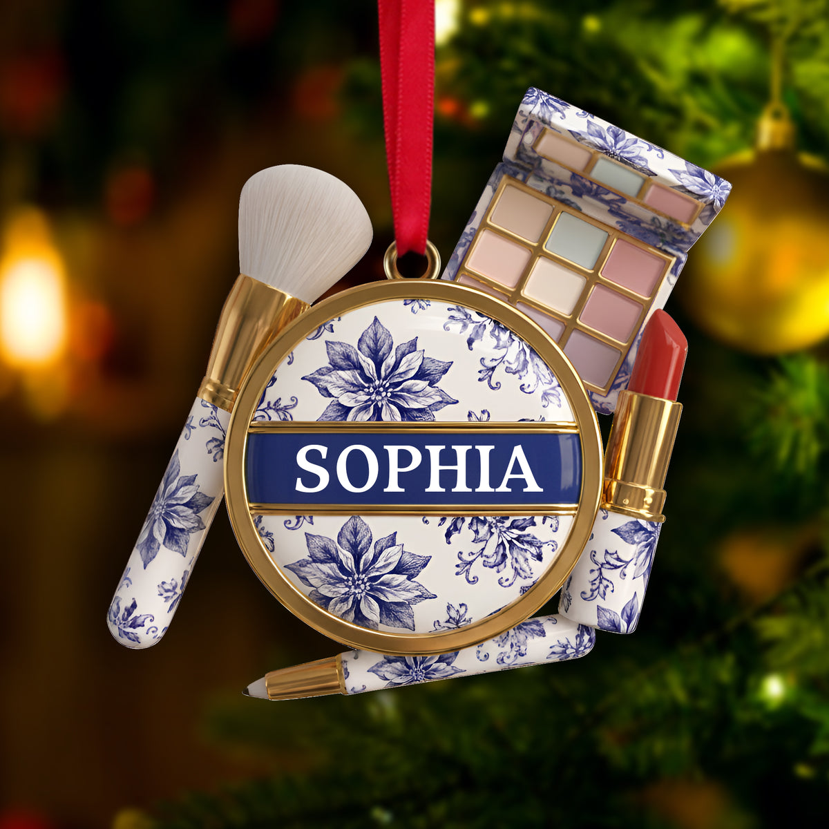 Makeup Kit Christmas Ornament - Personalized Gifts For Makeup Lovers 05PGLU131025-Homacus