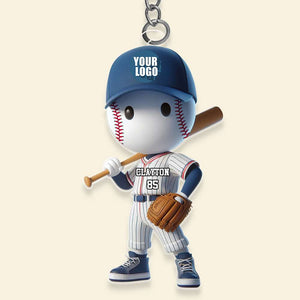 Personalized Gifts For Baseball Lovers Keychain 04OHDT131224-Homacus