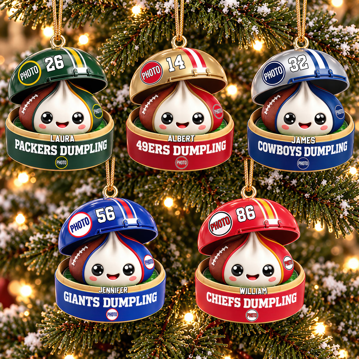 Sport Dumpling Ornament - Personalized Gifts For Sport Fans Christmas Ornament 02HUQN250926