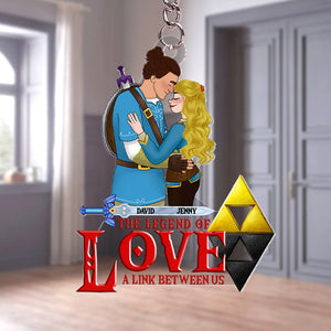 Personalized Gifts For Couple Keychain 04qhtn061224hg Gaming Couple Love Legend-Homacus