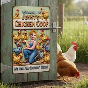 Chicken Coop Metal Sign - Personalized Gifts For Farm Girls 01naqn051225-Homacus