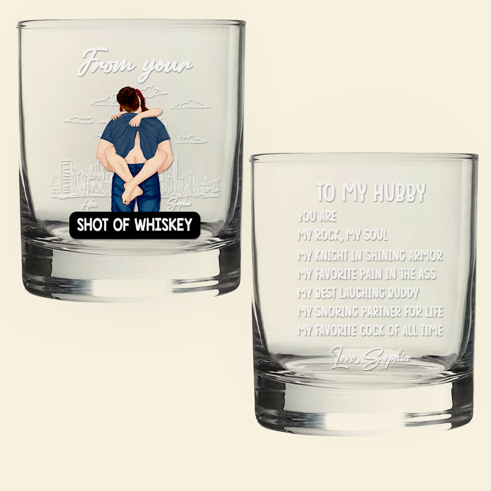 Couple Whiskey Glass - Personalized Gifts 03TOMH110125HG-Homacus