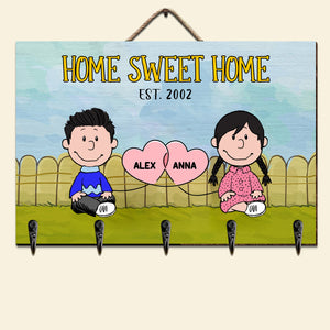 Personalized Gifts For Couple Key Hanger 04NAMH020724HH-Homacus