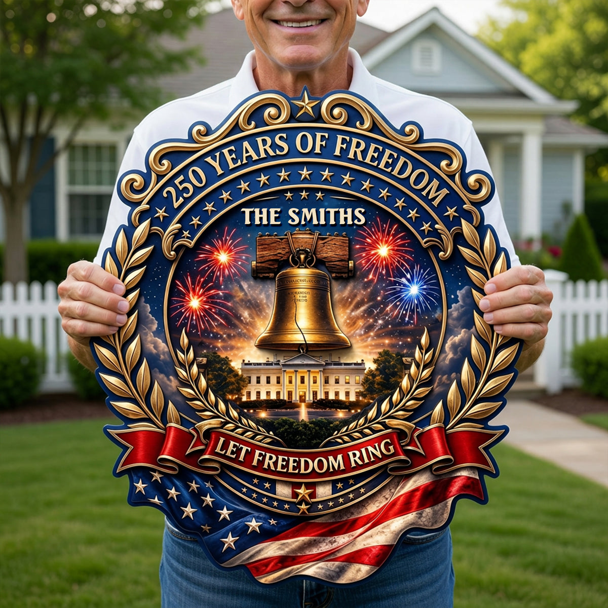 250 Years Of Freedom Acrylic Sign - Personalized Gifts For Family 02toqn300526-Homacus