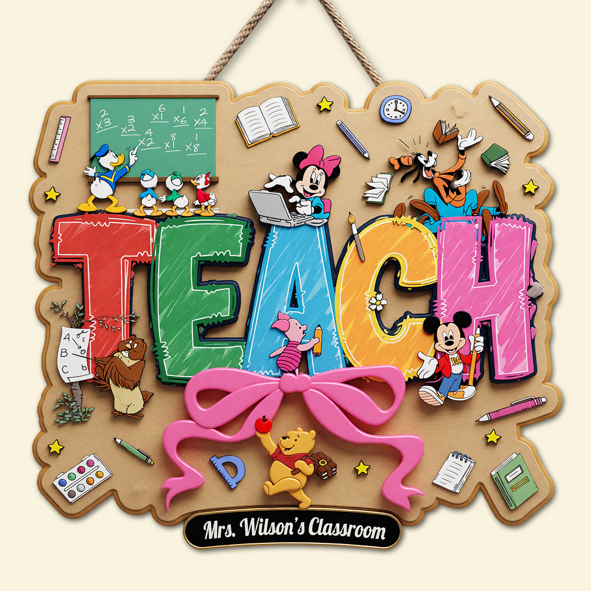Teach Acrylic Sign - Personalized Gifts For Teachers 03natn210726-Homacus