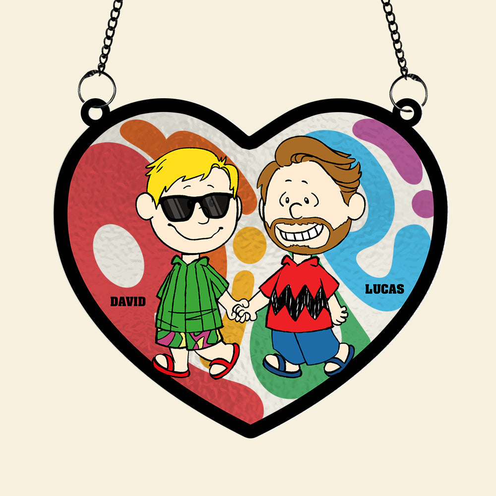 Personalized Gifts For Couple Suncatcher Ornament 02totn200624hh-Homacus
