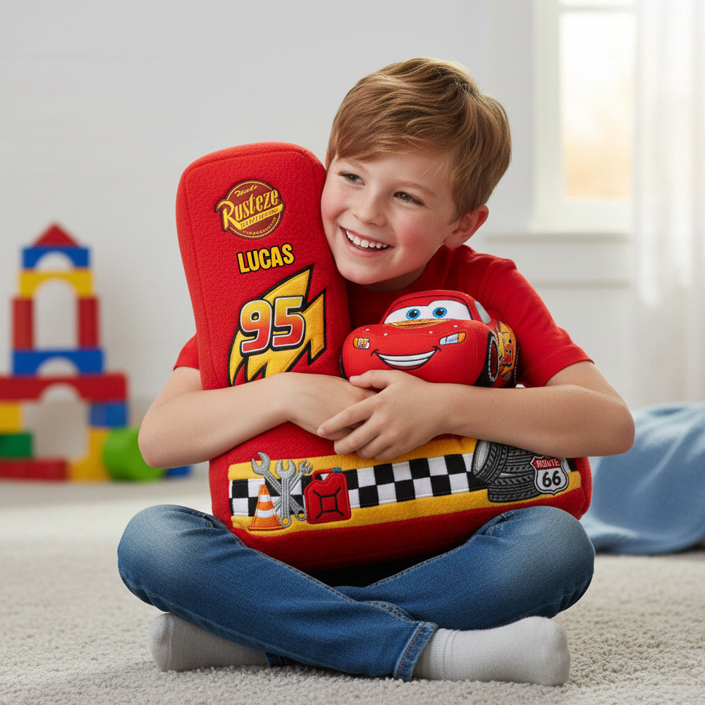 Racing Alphabet Initial Letters Custom Shape Pillow - Personalized Gifts For Kids 01natn081225-Homacus