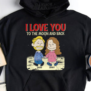 Personalized Gifts For Couple Shirt I Love You To The Moon And Back 04KATN020224HH-Homacus