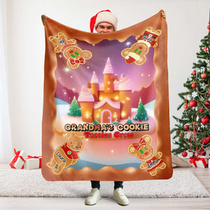 Personalized Gifts For Grandma Christmas Blanket 02TGLU081024-Homacus