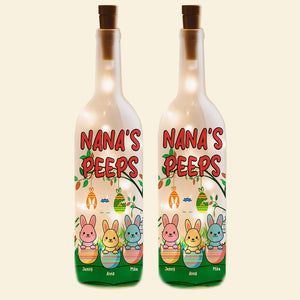 Personalized Gifts For Grandma Bottle Lamp Bunny Eggs Easter's Day 01OHMH260225-Homacus