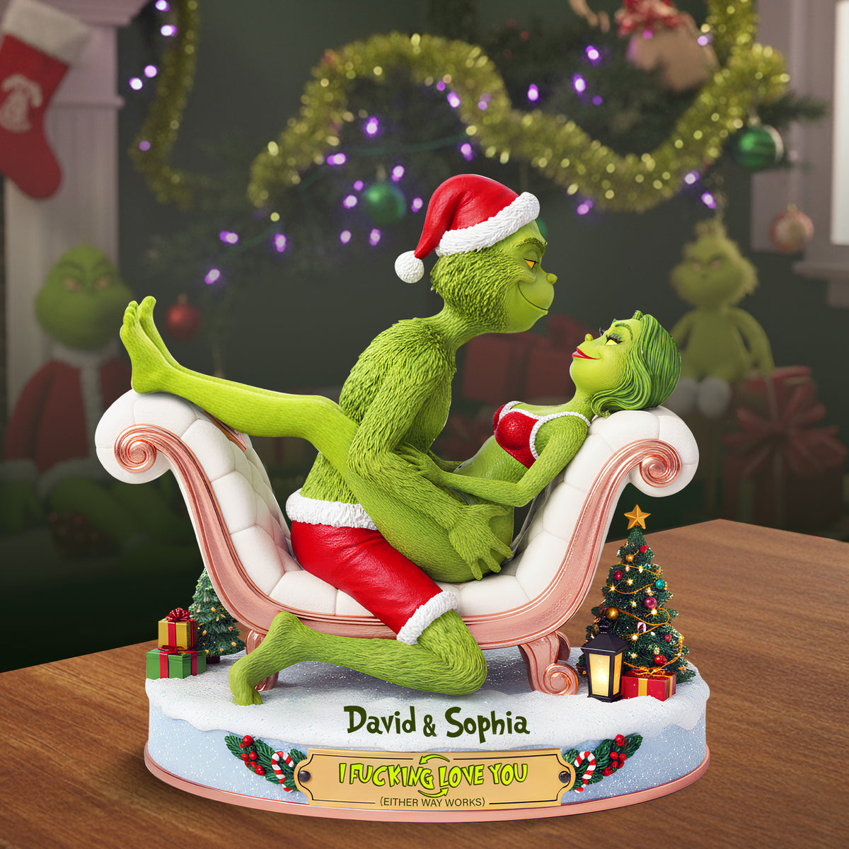 I F**king Love You Acrylic Plaque - Personalized Gifts For Couple 02ohlu101025-Homacus