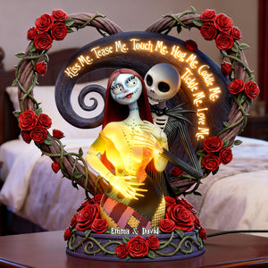 Playful Skeleton Couple Light Box - Personalized Gift For Couples 01HULU311225-Homacus
