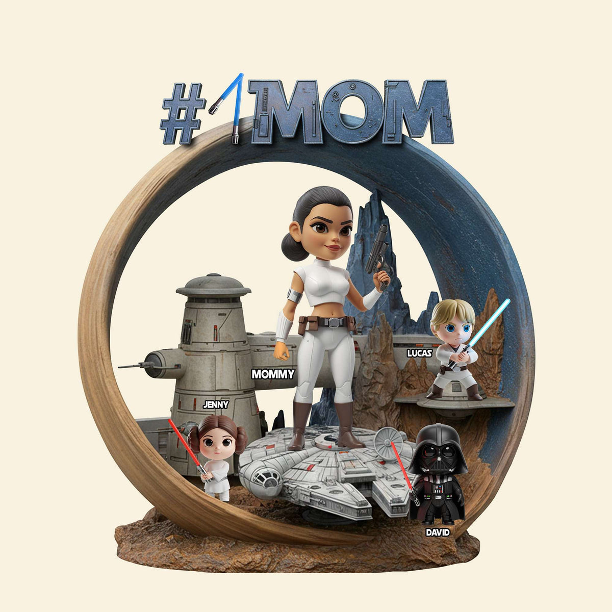 #1 Mom In The Universe – Personalized Christmas Gift For A Stellar Mommy 02QHTN250425-Homacus