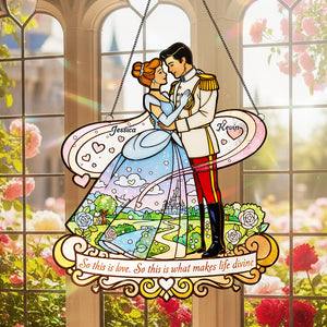 Dancing Couple Suncatcher Ornament - Personalized Gifts For Couple 02kita281125-Homacus