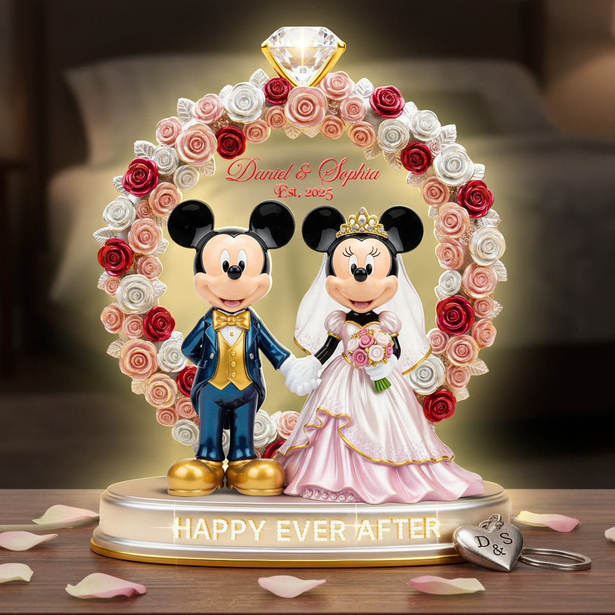 Happy Ever After Light Box Personalized Gifts For Couple 05PGQN281125-Homacus