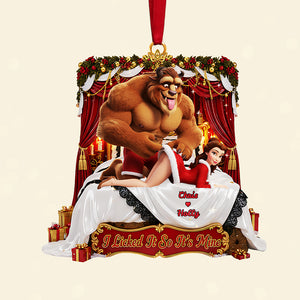 Personalized Gifts For Christmas, Naughty Couple Acrylic Ornament 01nata220925-Homacus